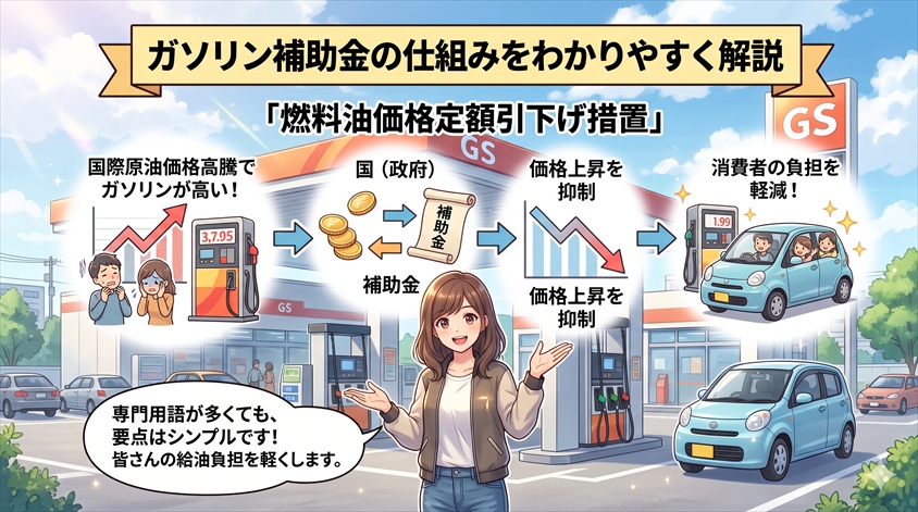 ガソリン補助金の仕組みをわかりやすく解説