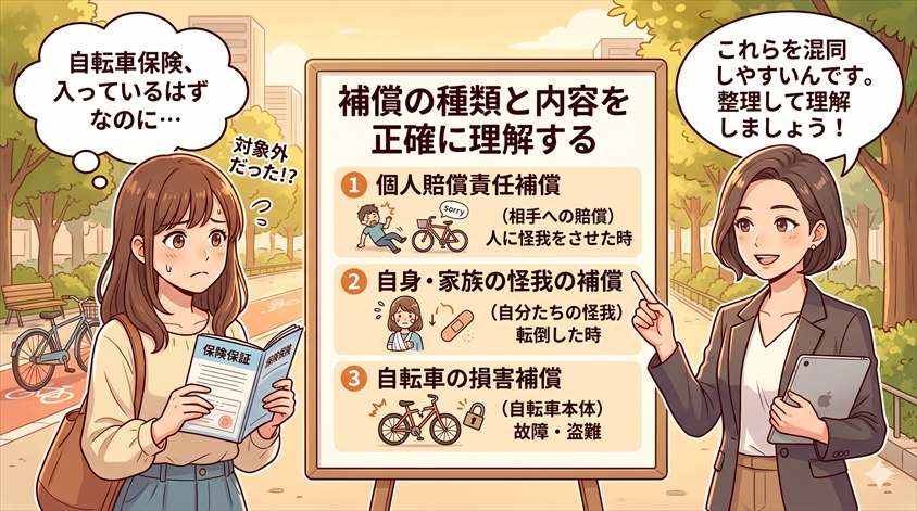 補償の種類と内容を正確に理解する