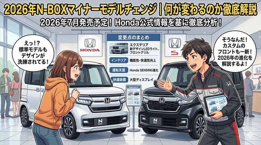 2026年N-BOXマイナーモデルチェンジ|何が変わるのか徹底解説
