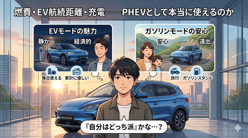 燃費・EV航続距離・充電——PHEVとして本当に使えるのか
