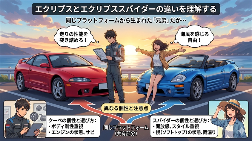 エクリプスとエクリプススパイダーの違いを理解する