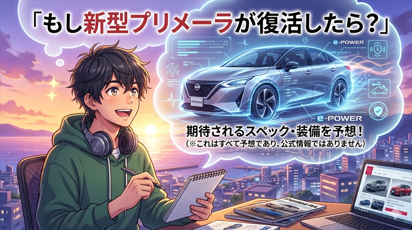 もし新型プリメーラが復活したら?期待されるスペック・装備を予想