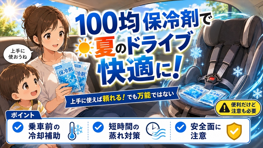 まとめ｜100均保冷剤を上手に使って夏のドライブを快適に