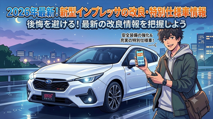 2026年最新！新型インプレッサの改良・特別仕様車情報
