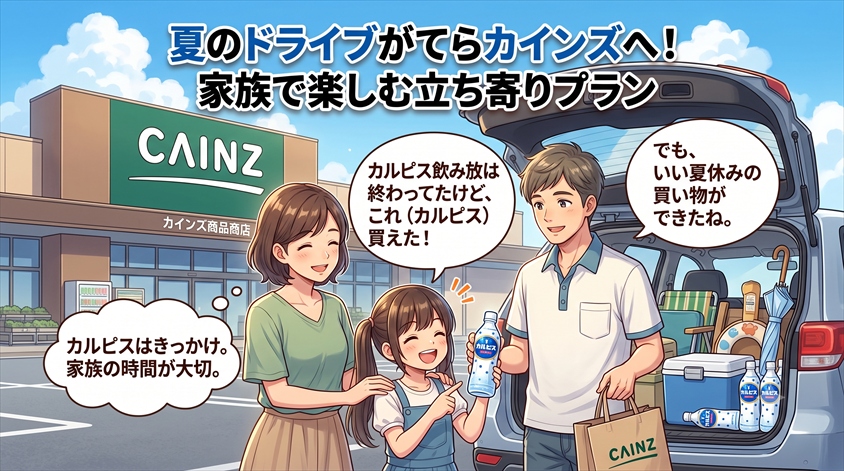 夏のドライブがてらカインズへ！家族で楽しむ立ち寄りプラン