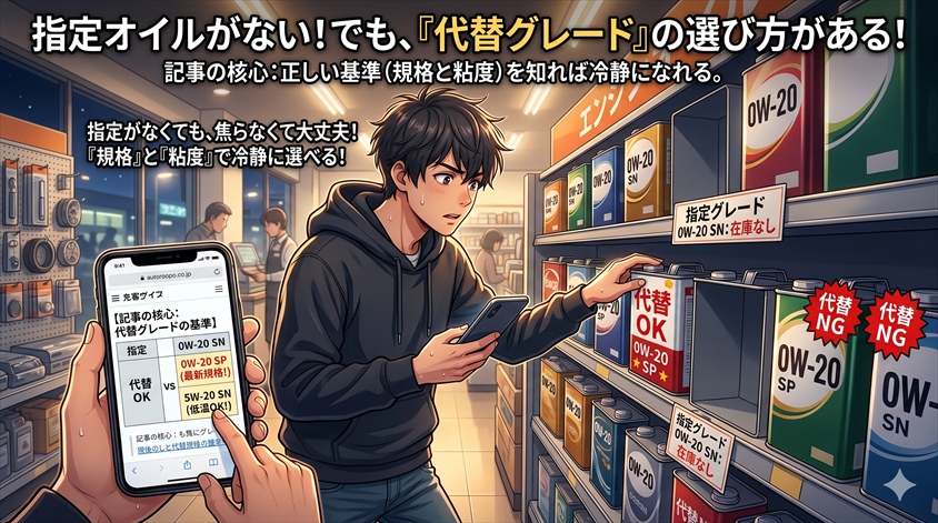 指定グレードがない場合の「代替グレードの選び方」