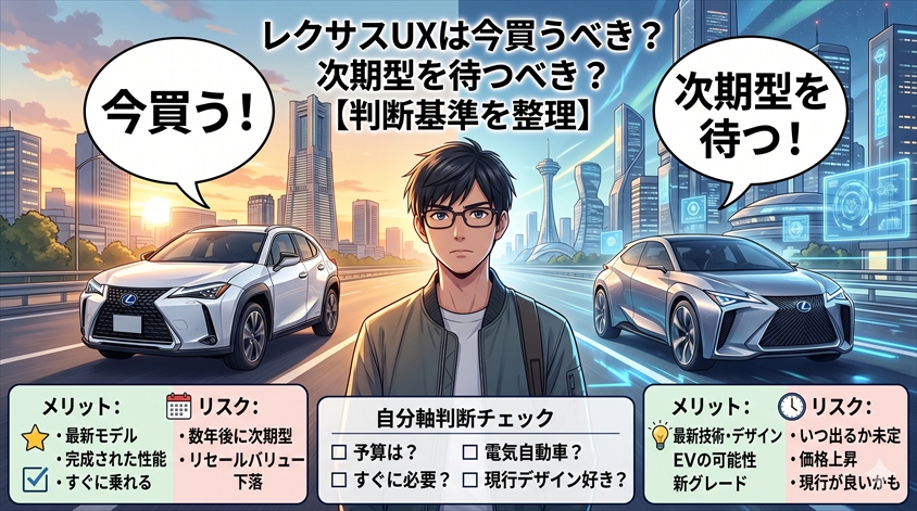 レクサスUXは今買うべき?次期型を待つべき?【判断基準を整理】