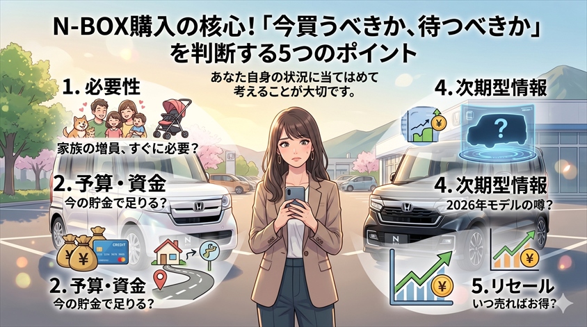 「今買うべきか、待つべきか」を判断する5つのポイント