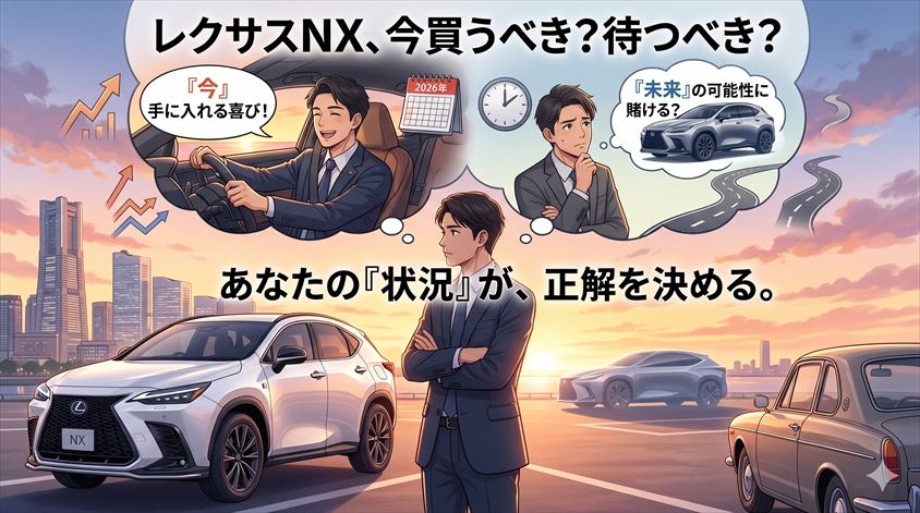 現行レクサスNXを今買うべき？待つべき？状況別に判断する