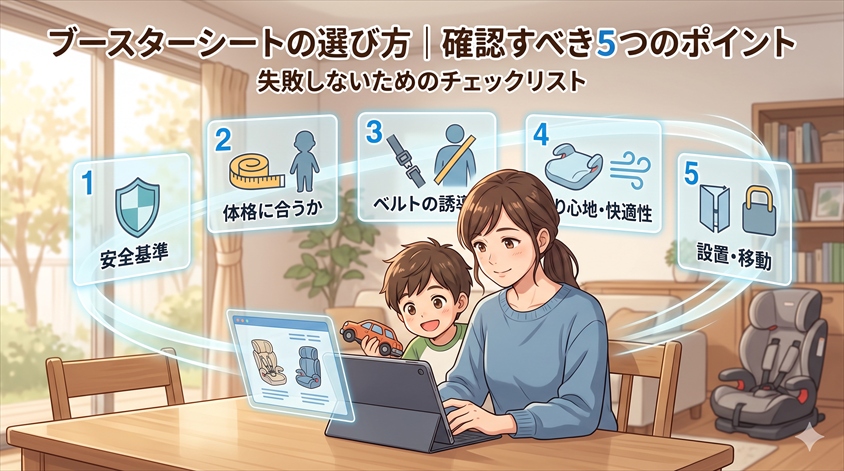 ブースターシートの選び方｜確認すべき5つのポイント