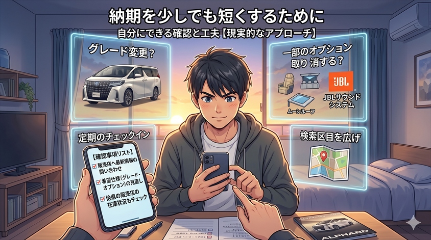 納期を少しでも短くするために確認できること