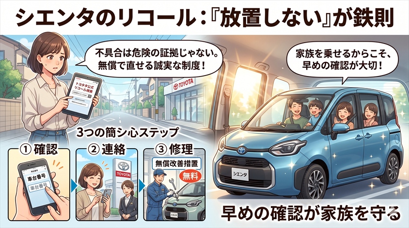 シエンタのリコールは「放置しない」が鉄則