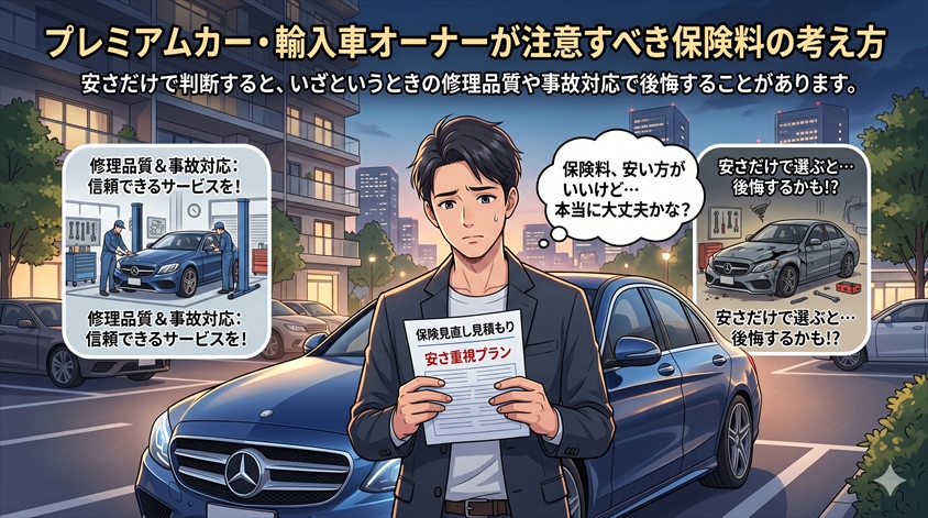 プレミアムカー・輸入車オーナーが注意すべき保険料の考え方