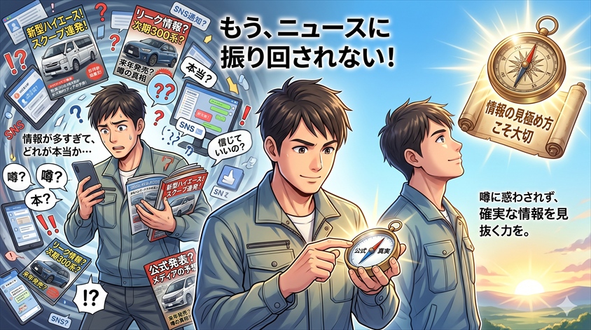 ハイエースのフルモデルチェンジ情報を追う際の注意点