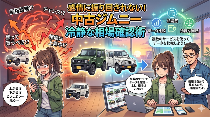 中古ジムニーの相場を冷静に確認する方法