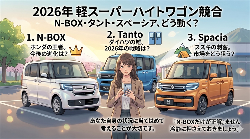 ライバル車の2026年動向|タント・スペーシアはどう動く?