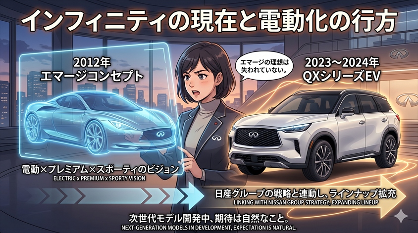 インフィニティの現在と電動化の行方