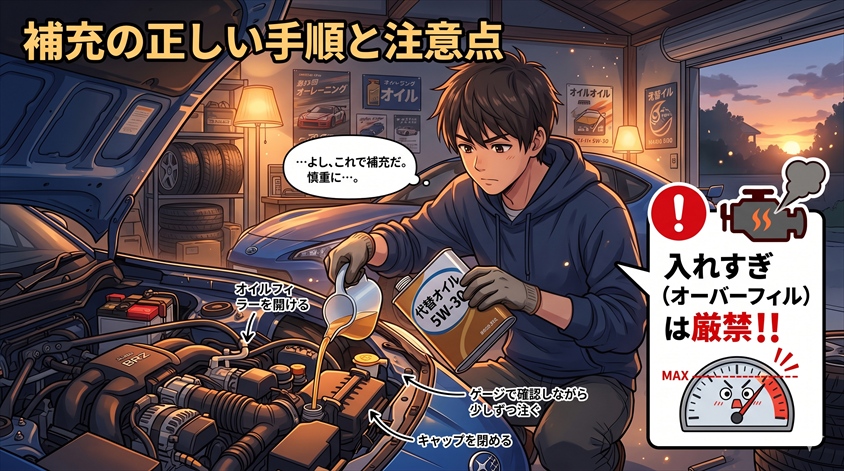 補充の正しい手順と注意点