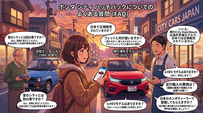 ホンダ シティ ハッチバックについてのよくある質問(FAQ)