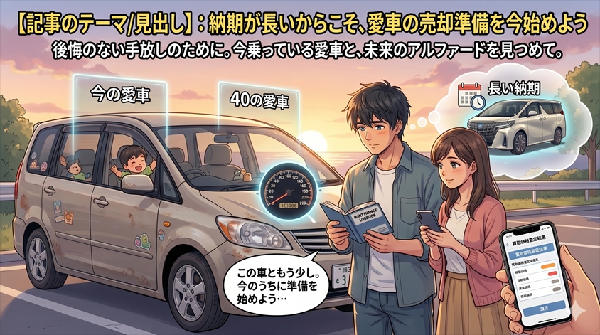 納期が長いからこそ、愛車の売却準備を今始めよう