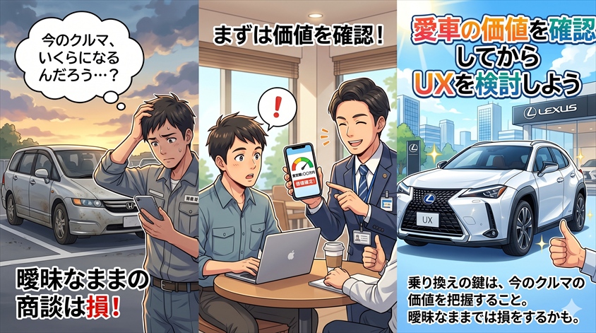 愛車の価値を確認してからUXを検討しよう