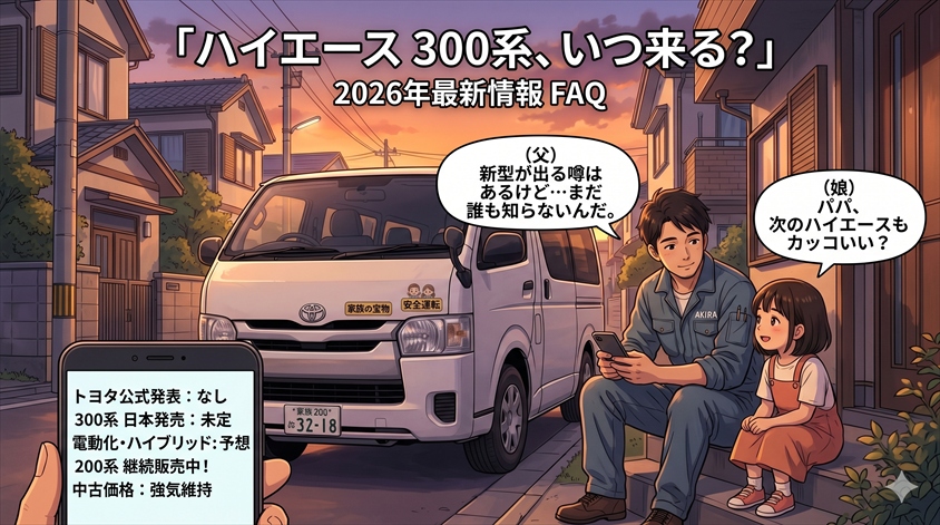 【2026年最新】ハイエースフルモデルチェンジ情報を冷静に整理についてのよくある質問（FAQ）