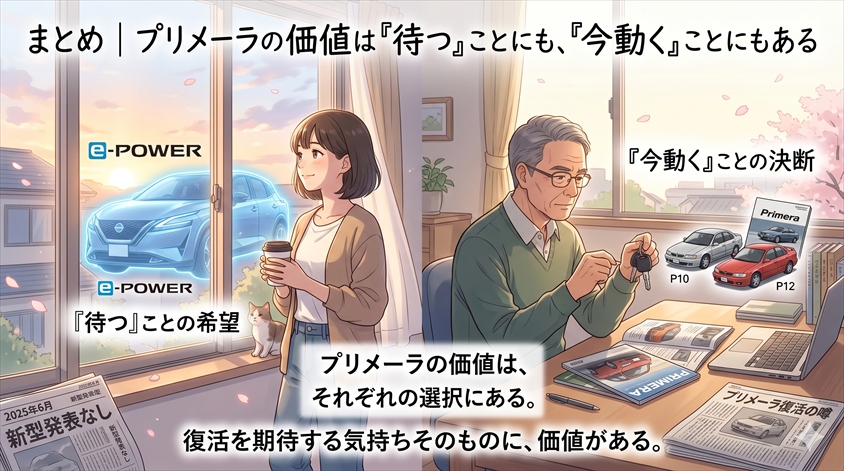 まとめ|プリメーラの価値は「待つ」ことにも、「今動く」ことにもある