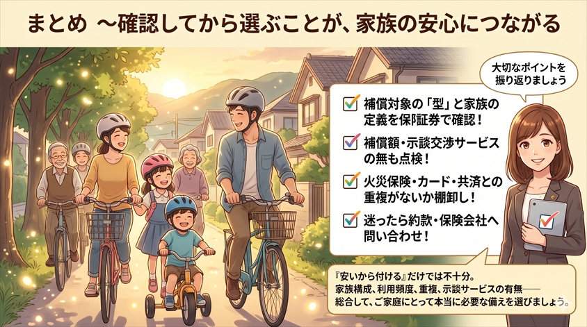 まとめ〜確認してから選ぶことが、家族の安心につながる