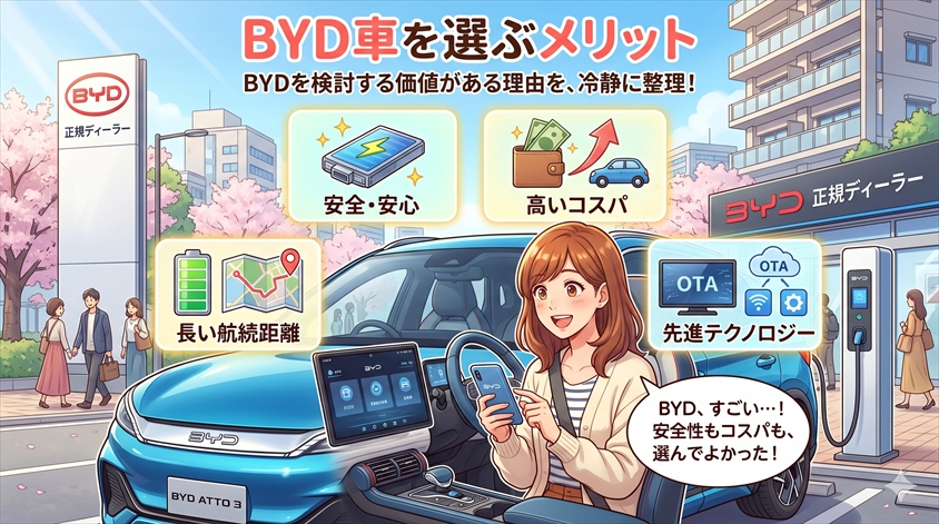 BYD車を選ぶメリット