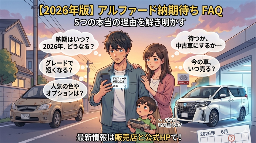 アルファード納期が遅れる5つの本当の理由についてのよくある質問（FAQ）