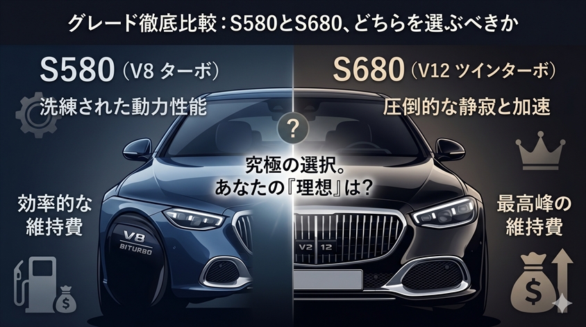 グレード徹底比較:S580とS680、どちらを選ぶべきか