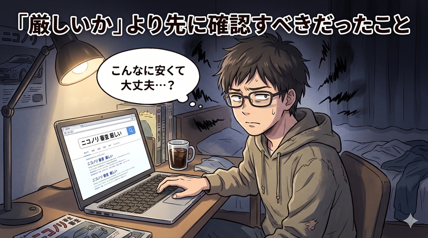 まとめ：ニコノリの審査は「厳しい」より「確認できるかどうか」