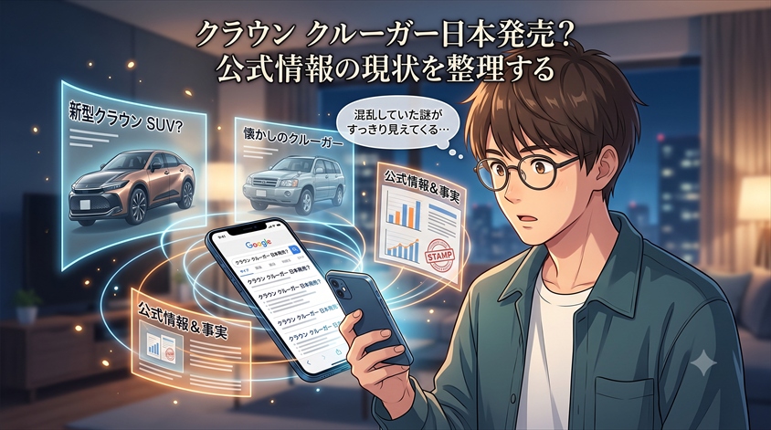 クラウン クルーガー日本発売、公式発表の現状はこうなっている