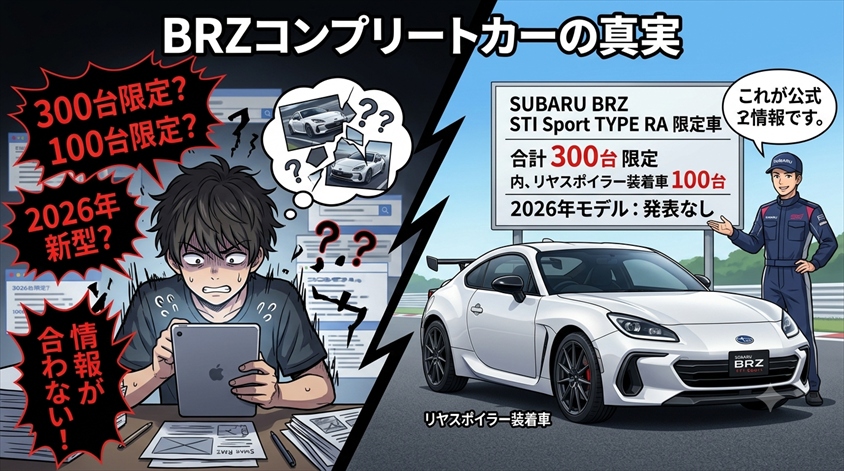 BRZコンプリートカーとは何か？TYPE RAの正体と選び方を公式情報で整理