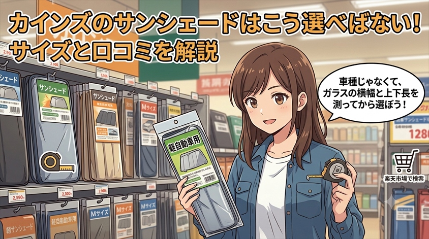 カインズのサンシェードはこう選べば失敗しない！サイズと口コミを解説