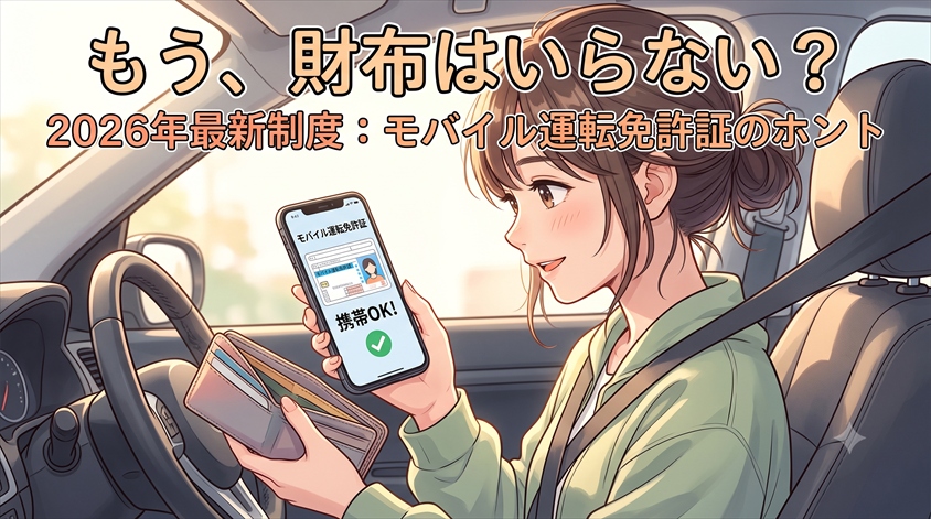 モバイル運転免許証は本当にある?2026年最新制度を整理して解説
