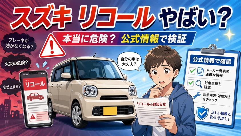 スズキ リコール やばいと言われる本当の理由を公式情報で検証した