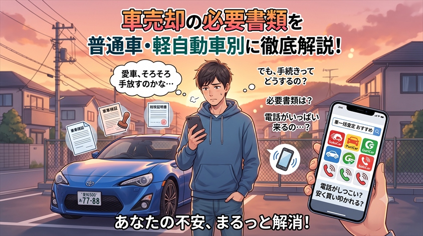車売却の必要書類を普通車・軽自動車別に解説