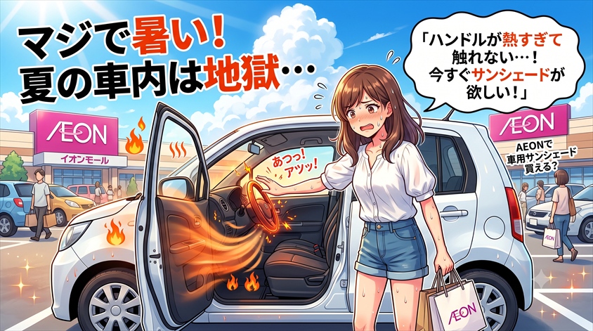 イオンの車用サンシェードはどこで買える?価格・サイズ・通販を解説
