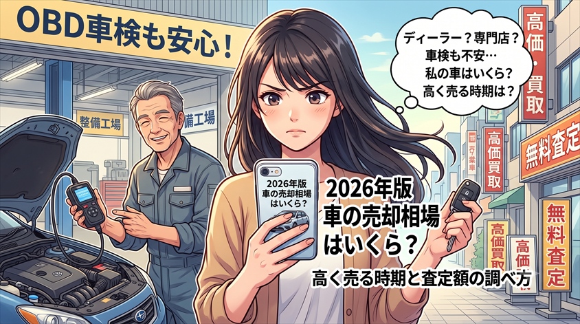 【2026年版】車の売却相場はいくら？高く売る時期と査定額の調べ方