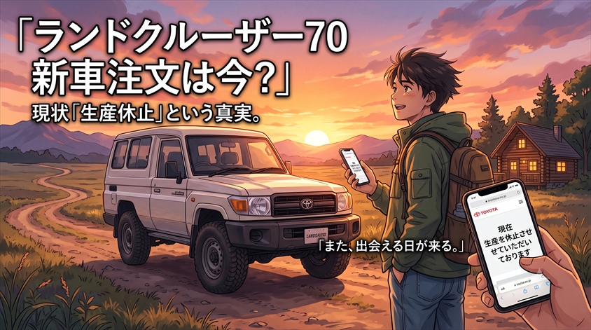 まず結論:ランドクルーザー70は今、新車で注文できるのか