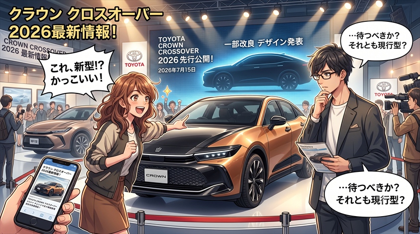 クラウン クロスオーバー2026最新情報!新型は待つべき?現行型との違い