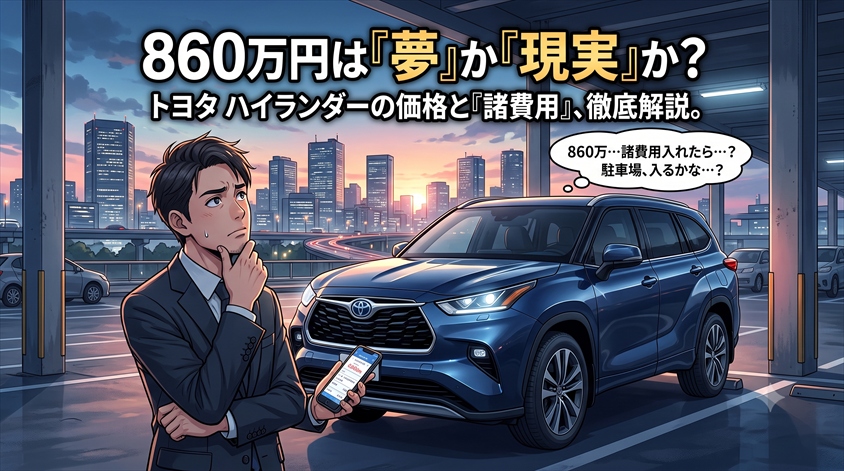 トヨタ ハイランダーの価格は860万円|諸費用まで徹底解説