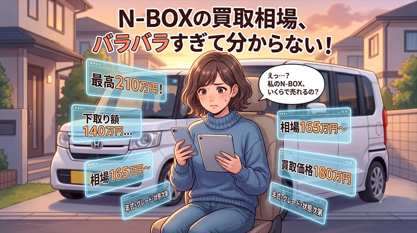 N-BOX買取相場2026!年式・グレード別の査定額と高く売るコツ