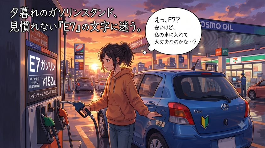 E7ガソリンとは?対応車・販売店・価格と給油前の確認方法