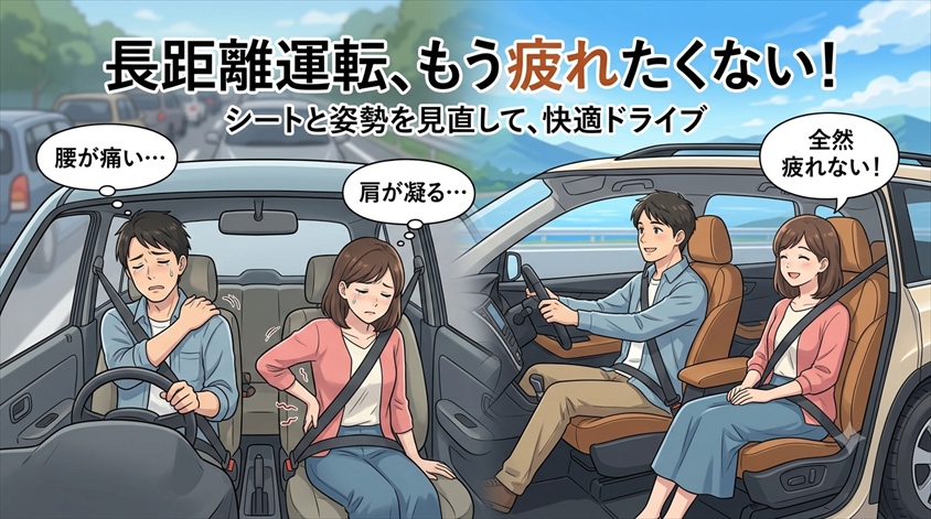 長距離運転で疲れない車の選び方｜高速・一般道・家族移動別に整理