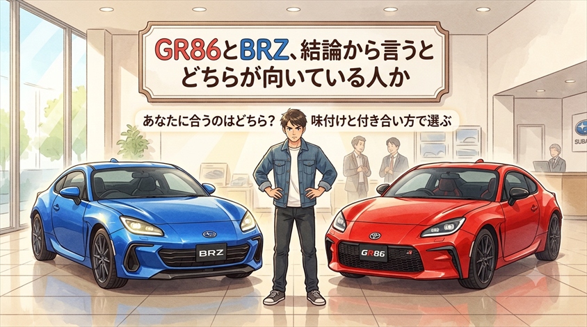 GR86とBRZ、結論から言うとどちらが向いている人か