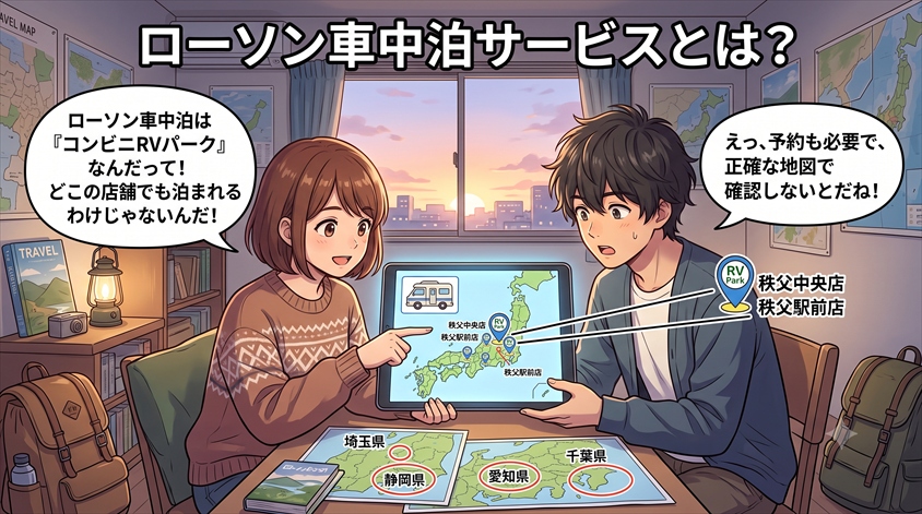ローソン車中泊サービスとは?