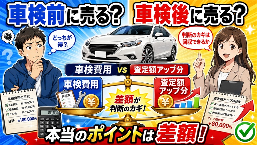 車検前に売るか、車検後に売るかを分ける本当のポイント