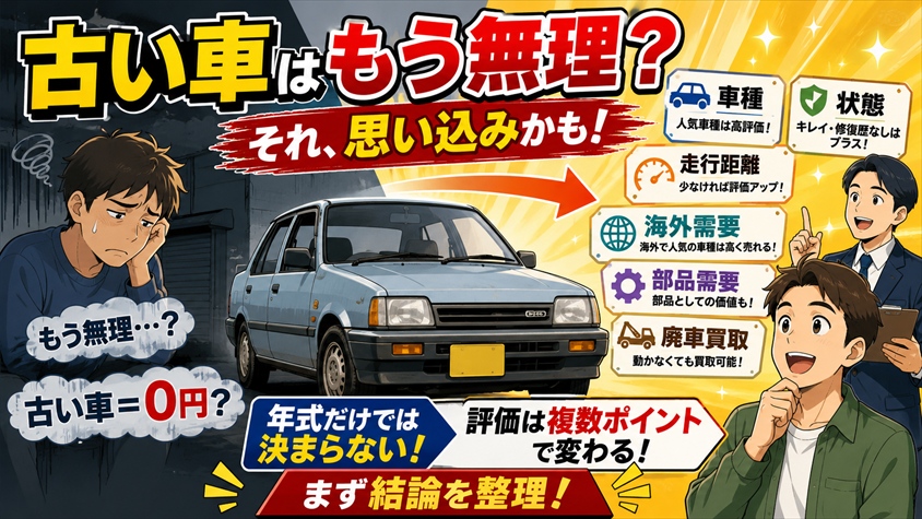 「古い車はもう無理」は思い込み——まず結論を整理する